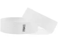 Een Combicraft polsbandjes Tyvek, wit, pak van 100 stuks koop je bij ShopXPress