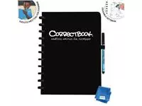 Een Correctbook A4 Original: uitwisbaar / herbruikbaar notitieboek, gelijnd, Ink Black (zwart) koop je bij ShopXPress