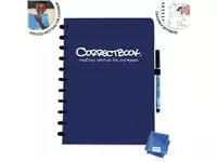 Een Correctbook A4 Original: uitwisbaar / herbruikbaar notitieboek, gelijnd, Midnight Blue (marineblauw) koop je bij ShopXPress