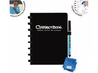 Een Correctbook A5 Original: uitwisbaar / herbruikbaar notitieboek, blanco, Ink Black (zwart) koop je bij ShopXPress