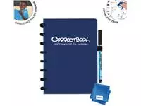 Een Correctbook A5 Original: uitwisbaar / herbruikbaar notitieboek, blanco, Midnight Blue (marineblauw) koop je bij ShopXPress