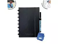 Een Correctbook A5 Premium Hardcover: uitwisbaar / herbruikbaar notitieboek, gelijnd, Ink Black (zwart) koop je bij ShopXPress