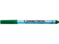 Een Correctbook uitwisbare pen, schrijfbreedte: 0,6mm, groen koop je bij ShopXPress
