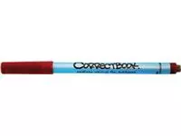 Een Correctbook uitwisbare pen, schrijfbreedte: 0,6mm, rood koop je bij ShopXPress