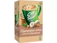 Een Cup-a-Soup champignon crème met croutons, pak van 21 zakjes koop je bij ShopXPress
