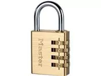 Een De Raat Master Lock hangslot met combinatieslot, model 604EURD koop je bij ShopXPress