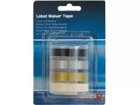 Een Desq tape voor lettertang 9 mm, traditioneel, blister van 4 kleuren koop je bij ShopXPress