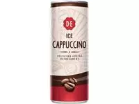 Een Douwe Egberts ice coffee, Cappuccino, blik van 25 cl, pak van 12 stuks koop je bij ShopXPress