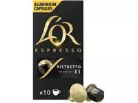 Een Douwe Egberts koffiecapsules L&#39;Or Intensity 11, Ristretto, pak van 10 capsules koop je bij ShopXPress