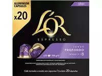 Een Douwe Egberts L&#39;Or Intensity koffiecapsules, Lungo Profondo, pak van 20 stuks koop je bij ShopXpress B.V.