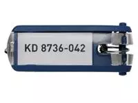 Een Durable sleutelhanger Key Clip, blauw, pak van 6 stuks koop je bij ShopXPress