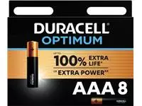 Een Duracell batterij Optimum AAA, blister van 8 stuks koop je bij ShopXPress