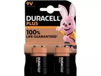 Een Duracell batterij Plus 100% 9V, blister van 2 stuks koop je bij ShopXPress