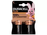 Een Duracell batterij Plus 100% C, blister van 2 stuks koop je bij ShopXPress