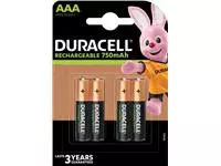 Een Duracell oplaadbare batterijen Recharge Plus AAA, blister van 4 stuks koop je bij ShopXPress