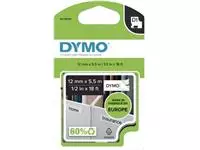 Een Dymo D1 permanente polyestertape 12 mm, zwart op wit koop je bij ShopXPress