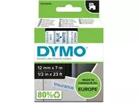 Een Dymo D1 tape 12 mm, blauw op wit koop je bij ShopXPress