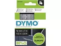 Een Dymo D1 tape 12 mm, wit op transparant koop je bij ShopXPress