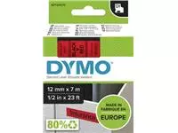 Een Dymo D1 tape 12 mm, zwart op rood koop je bij ShopXPress