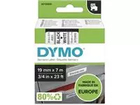 Een Dymo D1 tape 19 mm, zwart op wit koop je bij ShopXPress