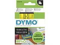 Een Dymo D1 tape 6 mm, zwart op geel koop je bij ShopXPress