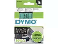 Een Dymo D1 tape 9 mm, zwart op groen koop je bij ShopXPress