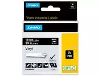 Een Dymo RHINO vinyltape 19 mm, wit op zwart koop je bij ShopXPress