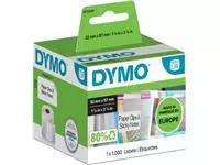 Een Dymo etiketten LabelWriter ft 57 x 32 mm, verwijderbaar, wit, 1000 etiketten koop je bij ShopXPress