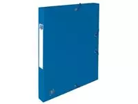 Een Elba elastobox Oxford Top File+ rug van 2,5 cm, blauw koop je bij ShopXPress