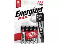 Een Energizer batterijen Max AAA/LR03/E92, blister van 4 koop je bij ShopXPress