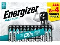 Een Energizer batterijen Max plus AAA, blister van 8+4 koop je bij ShopXPress