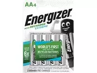 Een Energizer herlaadbare batterijen Extreme AA, blister van 4 stuks koop je bij ShopXPress