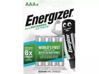 Een Energizer herlaadbare batterijen Extreme AAA, blister van 4 stuks koop je bij ShopXPress