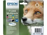 Een Epson inktcartridge T1285, 140-225 pagina&#39;s, OEM C13T12854012, 4 kleuren koop je bij ShopXPress