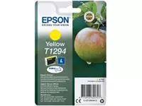 Een Epson inktcartridge T1294, 515 pagina&#39;s, OEM C13T12944012, geel koop je bij ShopXPress