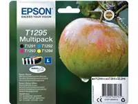 Een Epson inktcartridge T1295, 425 pagina&#39;s, OEM C13T12954012, 4 kleuren koop je bij ShopXPress