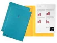 Een Esselte dossiermap blauw, karton van 180 g/m², pak van 100 stuks koop je bij ShopXPress