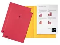 Een Esselte dossiermap rood, karton van 180 g/m², pak van 100 stuks koop je bij ShopXPress