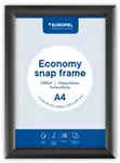 Een Europel clicklijst Economy, lijst 25 mm, ft A4, zwart koop je bij ShopXPress