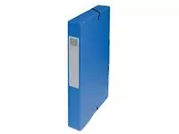 Een Exacompta elastobox Exabox blauw, rug van 4 cm koop je bij ShopXPress