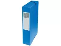 Een Exacompta elastobox Exabox blauw, rug van 6 cm koop je bij ShopXPress
