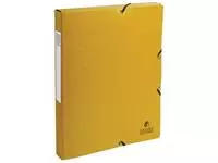 Een Exacompta elastobox Exabox geel, rug van 2,5 cm koop je bij ShopXPress
