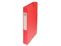 Een Exacompta elastobox Exabox rood, rug van 4 cm koop je bij ShopXPress