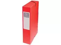 Een Exacompta elastobox Exabox rood, rug van 6 cm koop je bij ShopXPress