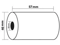 Een Exacompta thermische rekenrol ft 57 mm, D +-46 mm, asgat 12 mm, lengte 24 m, pak van 10 rollen koop je bij ShopXPress
