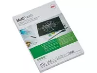 Een GBC Matt lamineerhoes ft A4, 150 micron (2 x 75 micron), mat/glanzend, pak van 100 stuks koop je bij ShopXPress