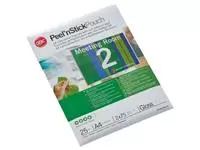 Een GBC Peel&#39;nStick lamineerhoes ft A4, 150 micron (2 x 75 micron), zelfklevend, pak van 25 stuks koop je bij ShopXPress
