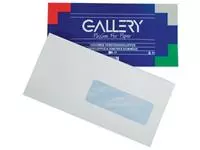 Een Gallery enveloppen ft 114 x 229 mm, met venster rechts, gegomd, pak van 50 stuks koop je bij ShopXPress