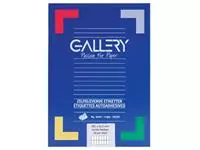 Een Gallery witte etiketten ft 105 x 42,3 mm (b x h), rechte hoeken, doos van 1.400 etiketten koop je bij ShopXPress