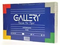 Een Gallery witte systeemkaarten, ft 12,5 x 20 cm, gelijnd, pak van 100 stuks koop je bij ShopXPress
